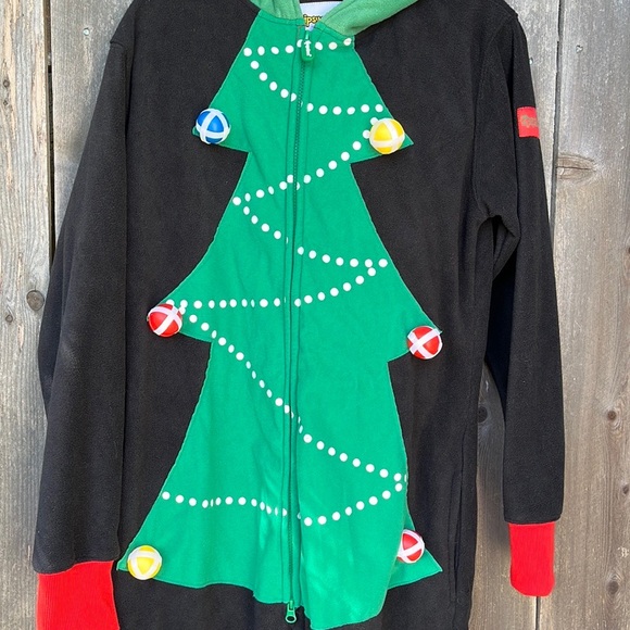 Tipsy Elves Christmas Tree Toss Game Jumpsuit - Picture 5 of 15